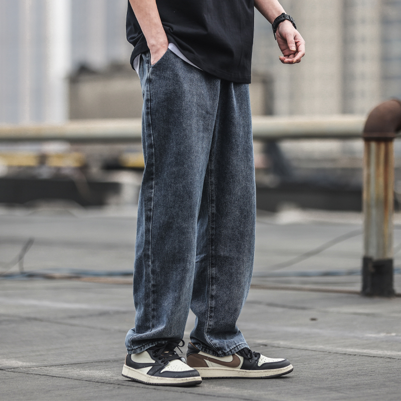 50代メンズファッション パンツ/ズボン リラックスストレート デニムパンツ