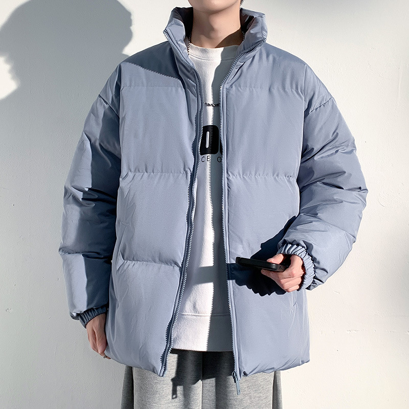 50代メンズファッション アウター 中綿入り軽量スタンドカラージャケット