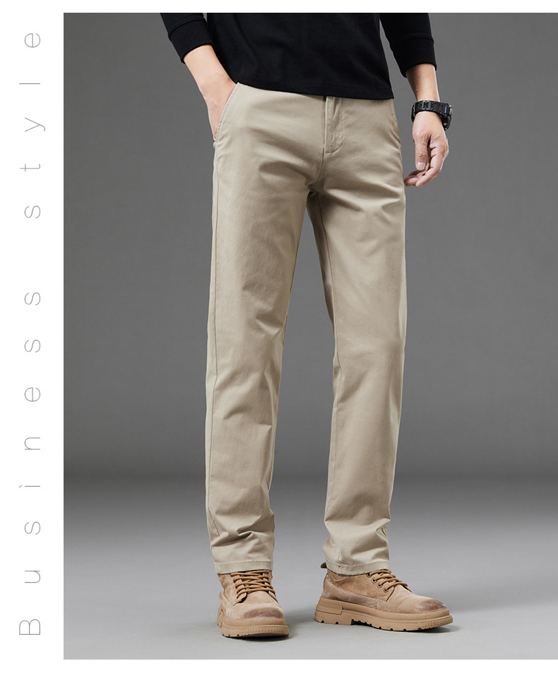 50代メンズファッション 大人の余裕を演出する【ストレート綿ズボン】