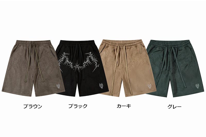 50代メンズファッション 大人の風格 スエード調【ハーフパンツ】１－３日でお届け