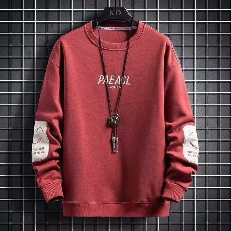 50代メンズファッション トップス カジュアル上品 ロゴ入りスウェット