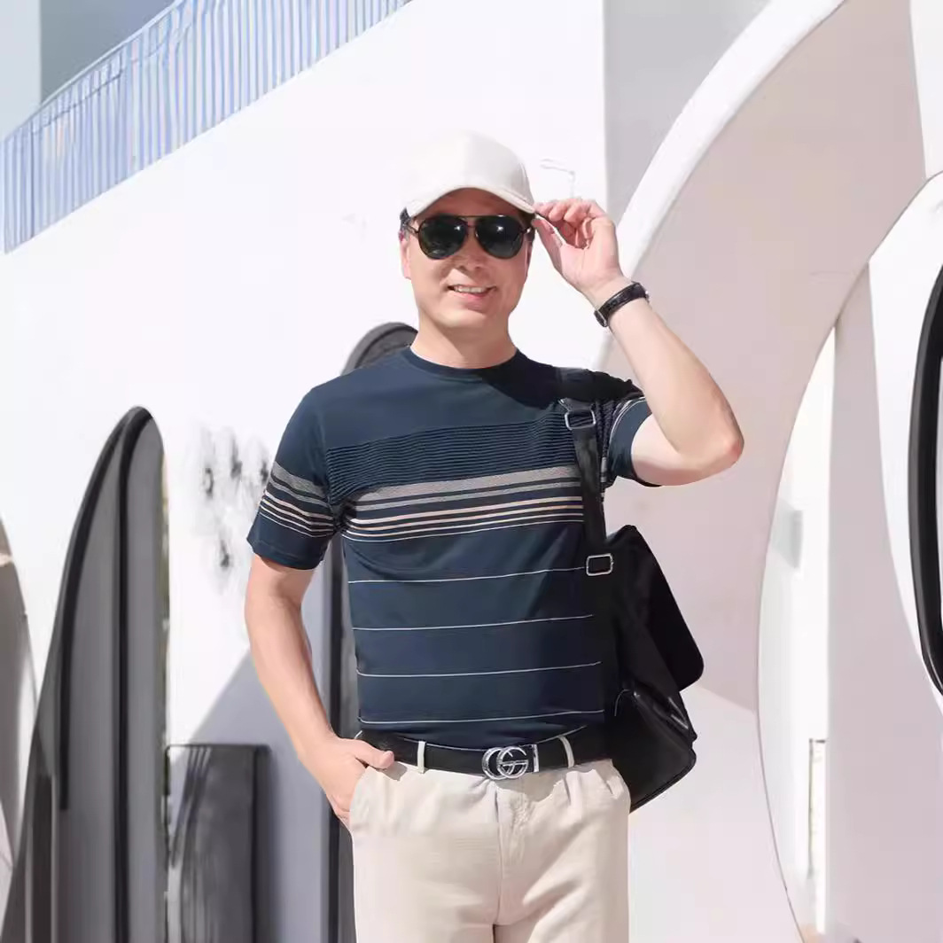 50代メンズファッション トップス　スッキリポロシャツ
