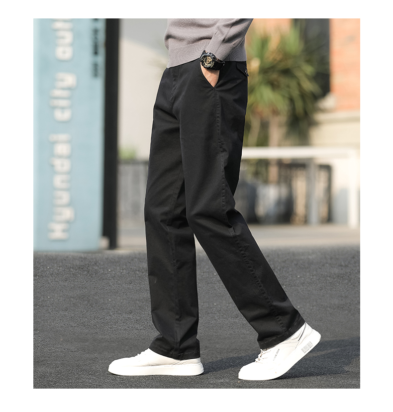 50代メンズファッション パンツ/ズボン ストレートシルエット リラックスパンツ