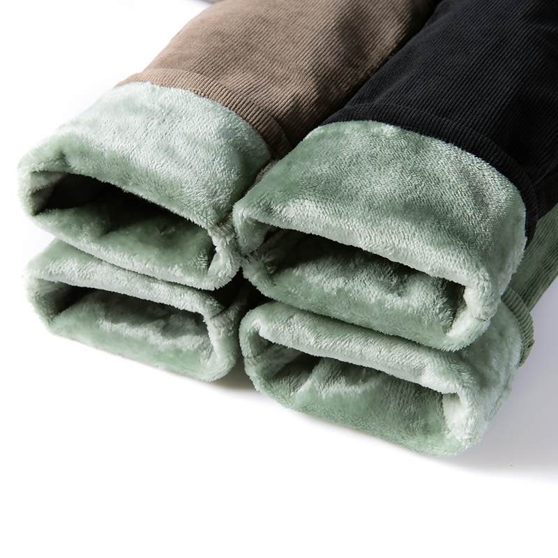 50代メンズファッション 裏起毛【コーデュロイ暖かストレートパンツ】3カラー