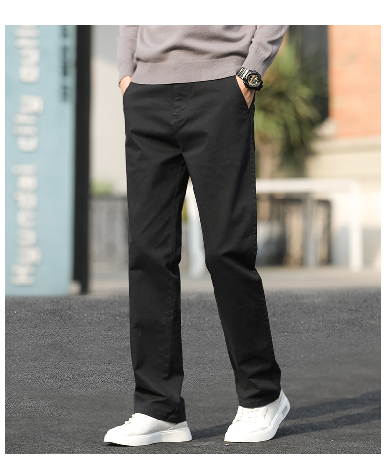50代メンズファッション パンツ/ズボン ストレートシルエット リラックスパンツ