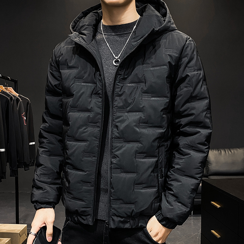 50代メンズファッション アウター 防風中綿フード付きジャケット