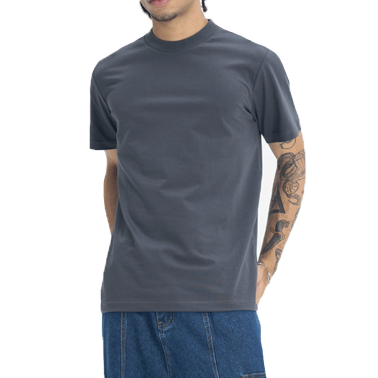 50代メンズファッション トップス 上質コットン クルーネック 半袖Tシャツ