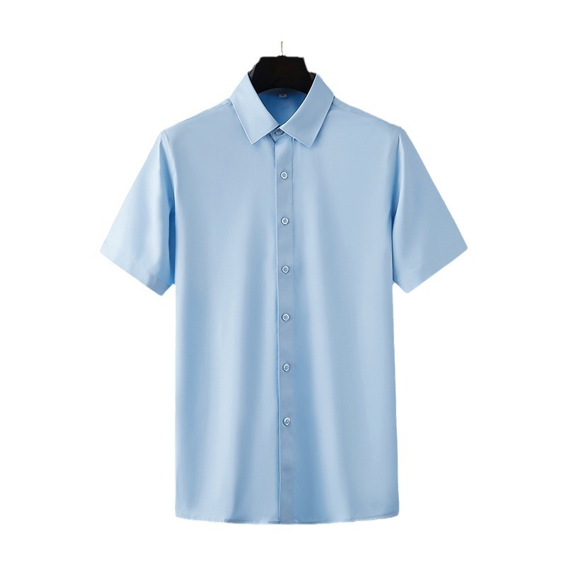 50代メンズファッション 　【上質シルエット半袖ワイシャツ】5カラータイプ