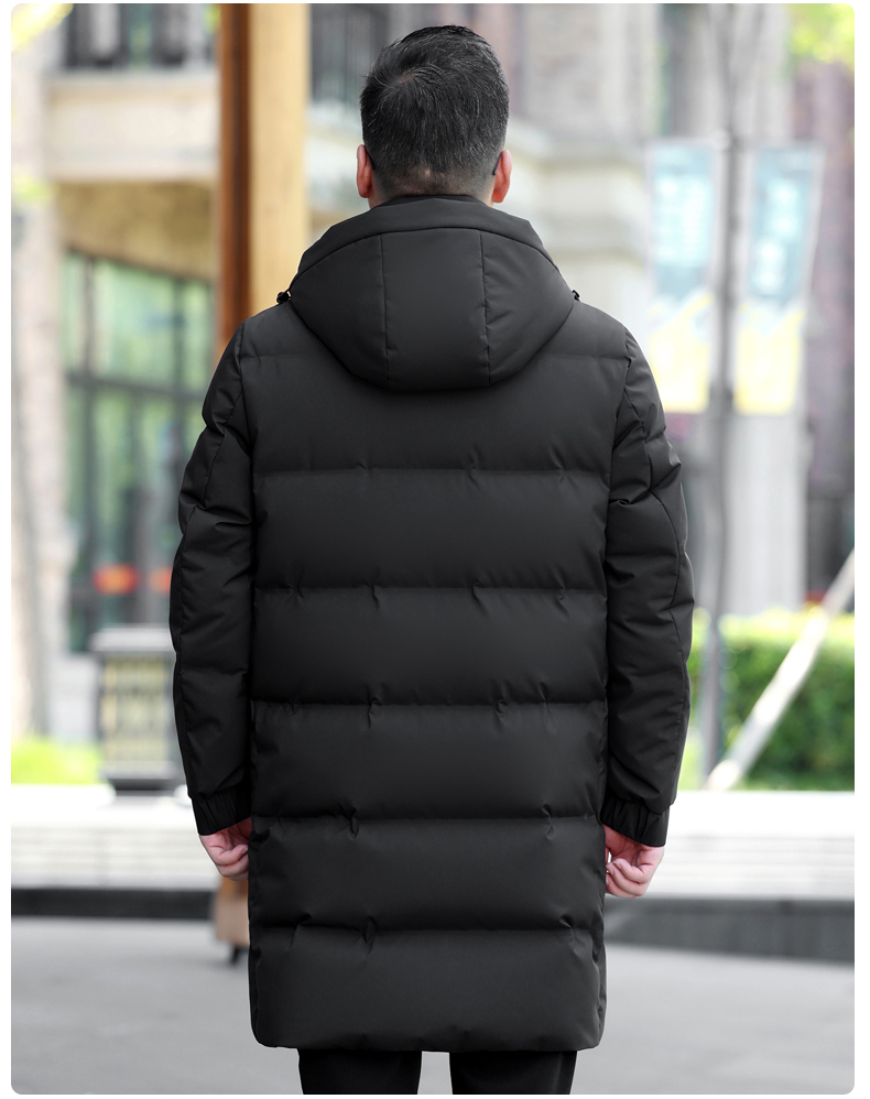 50代メンズファッション アウター 軽量ダウンロングコート