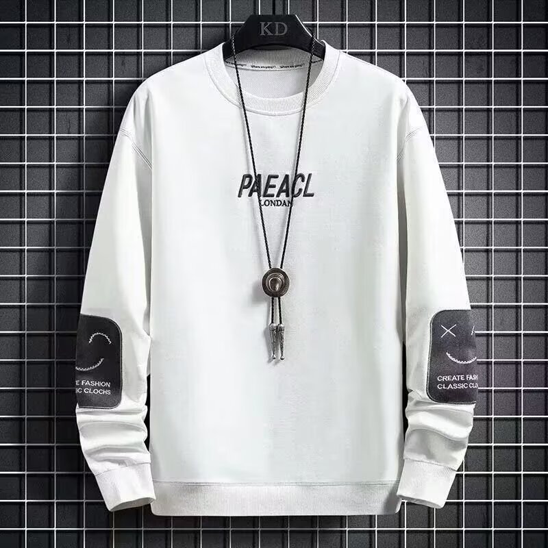 50代メンズファッション トップス カジュアル上品 ロゴ入りスウェット