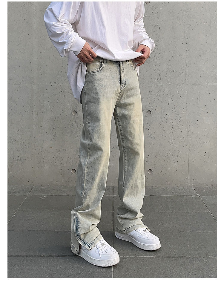 50代メンズファッション 男女兼用 ゆったり着古し風 【デニムパンツ ズボン】