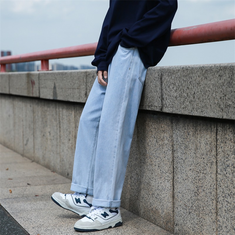 50代メンズファッション パンツ/ズボン ゆったりシルエットストレートパンツ