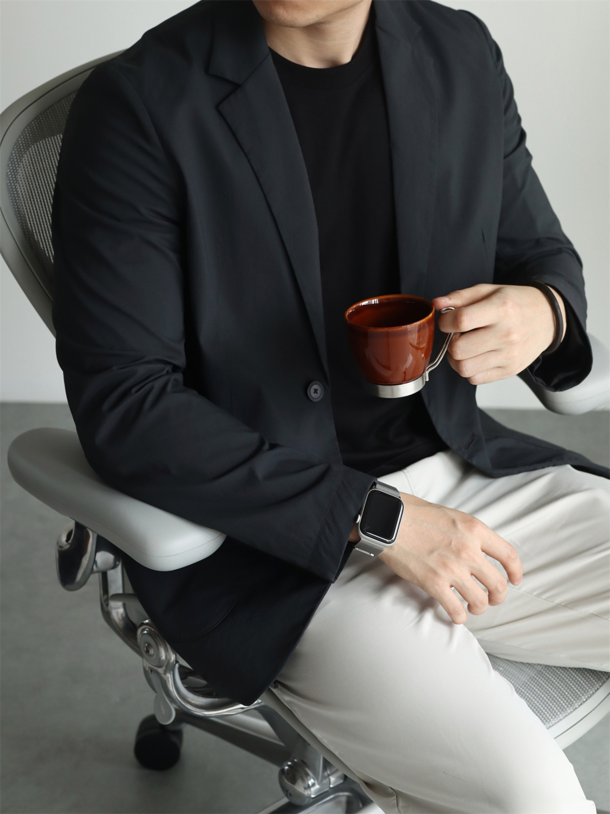 50代メンズ　　軽量素材の【テーラードジャケット】 2カラー　＊コーデ例有