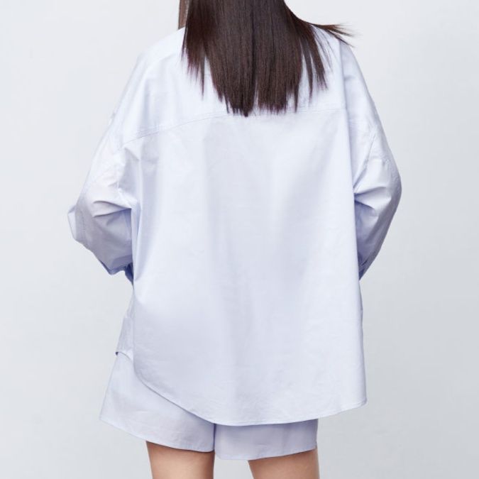ゆったりシルエットチュニックシャツ