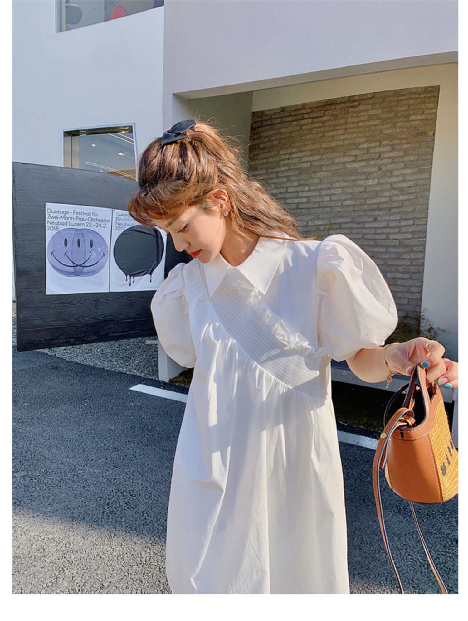 シンプル優美チュニックワンピース