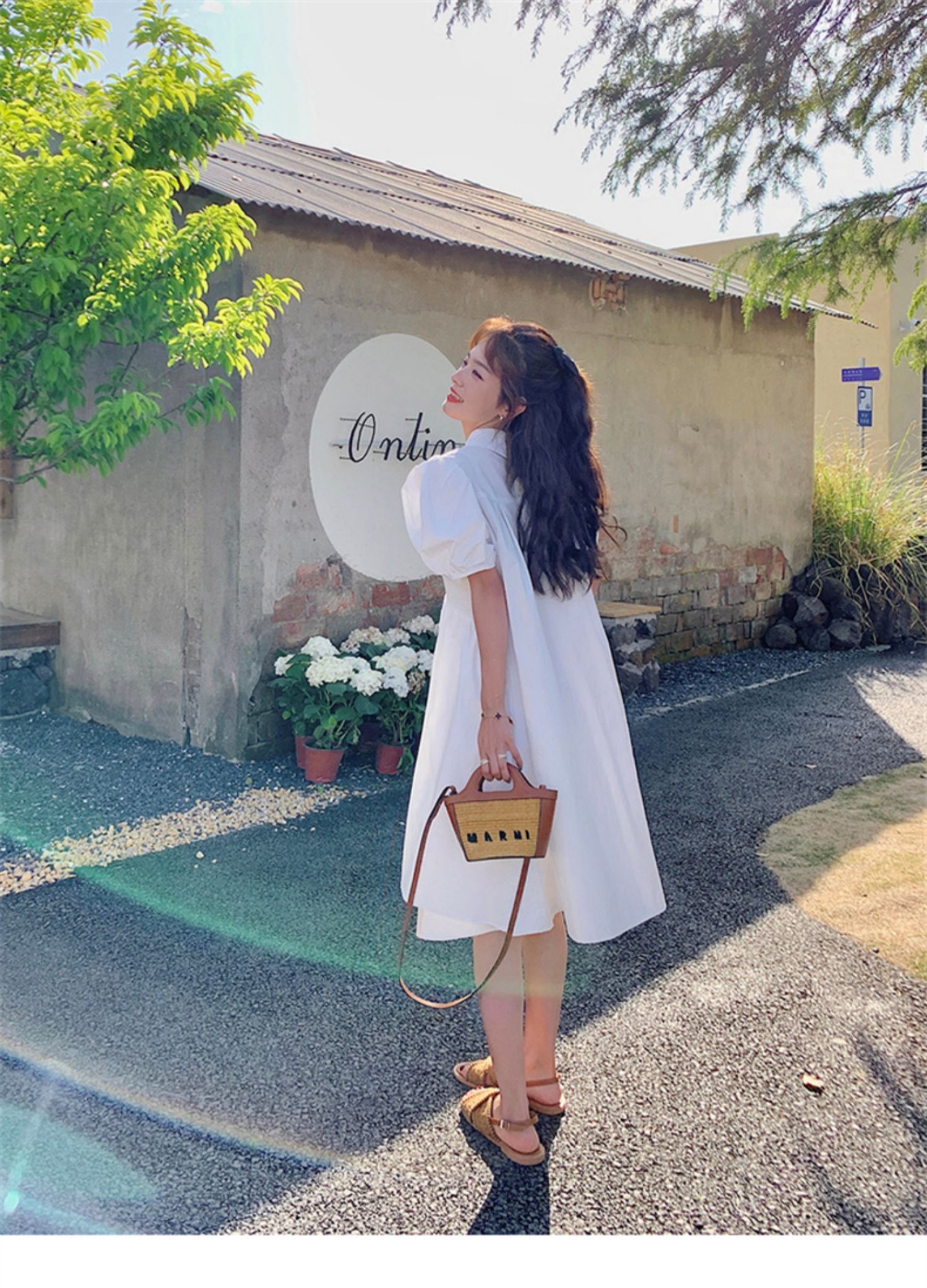 シンプル優美チュニックワンピース