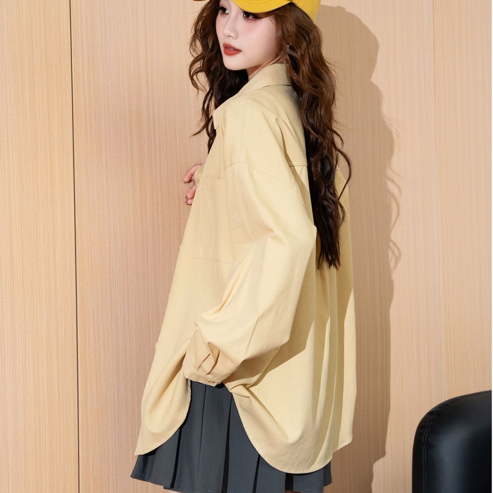 ゆったりシルエットチュニックシャツ