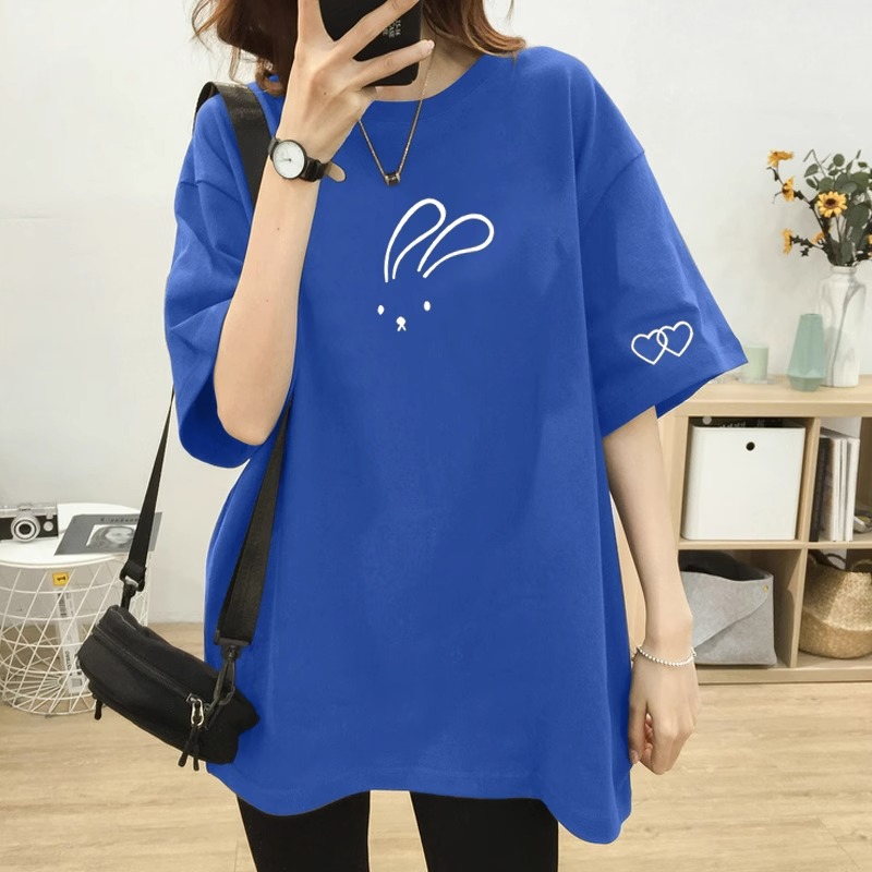 うさぎ刺繍ゆったりチュニック