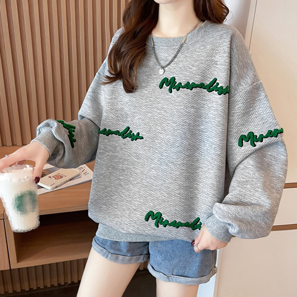 刺繍ロゴ スウェット チュニック ビッグシルエット