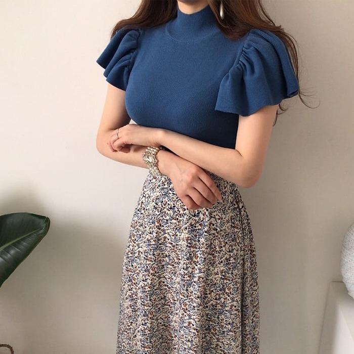骨格ナチュラルドットマーメイドスカート