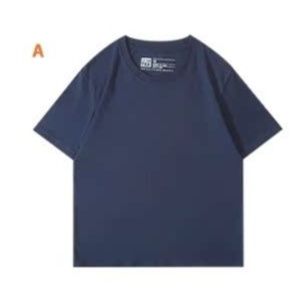 ネイビーコーデ "気にしない"メッセージ半袖Tシャツ