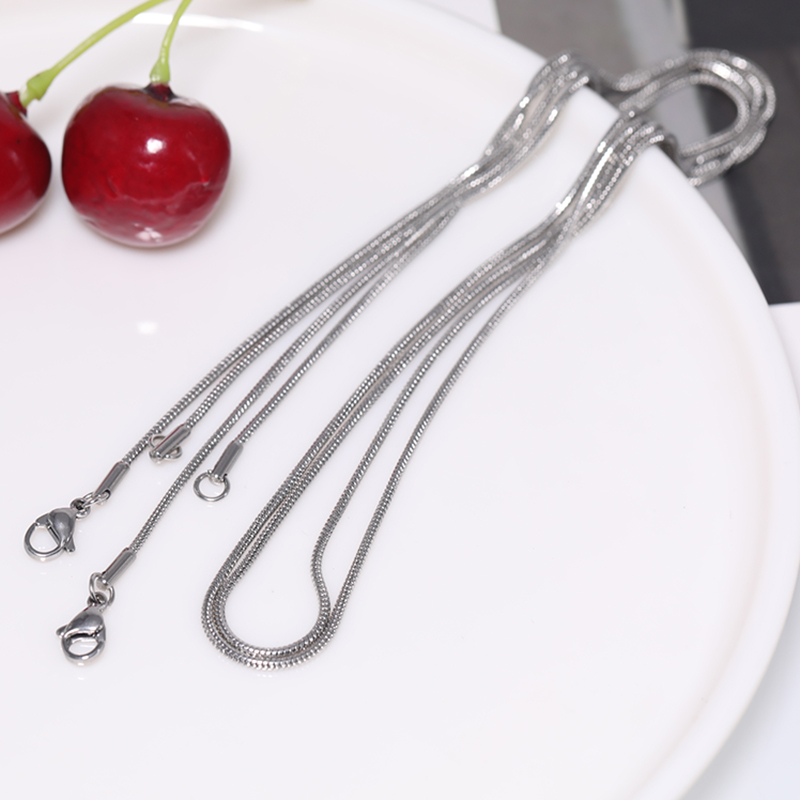 ネックレスチェーン 多重蛇行スネークチェーン