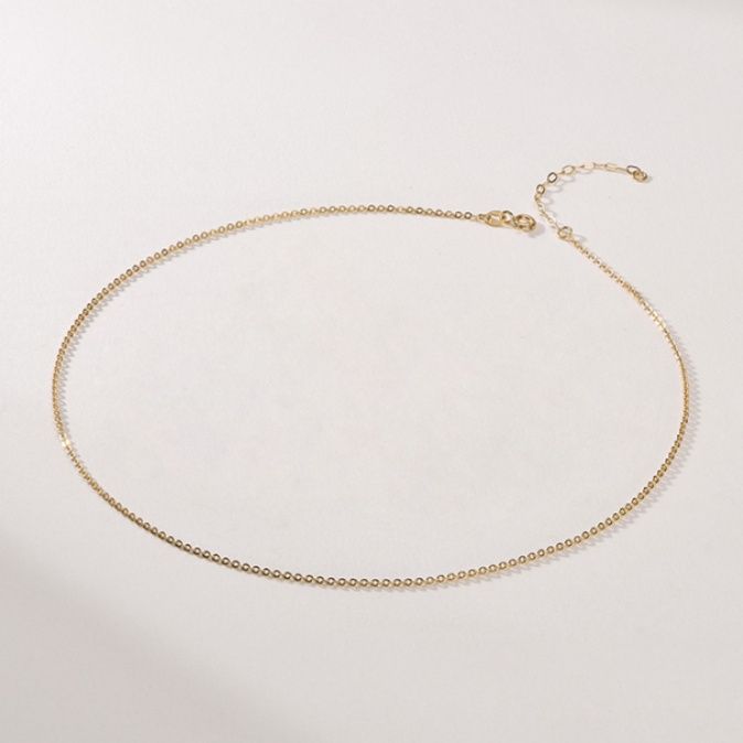 ネックレスチェーン 繊細な輝き極細チェーン