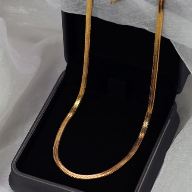 ネックレスチェーン 波紋チタンネックレス