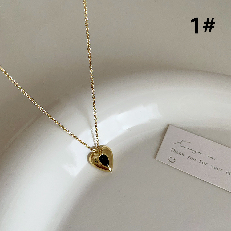 ネックレスチェーン ハート型ネックレス 錆びにくい高級感レディース首飾り