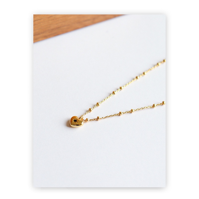 韓国風シンプルネックレスチェーン星月モチーフ