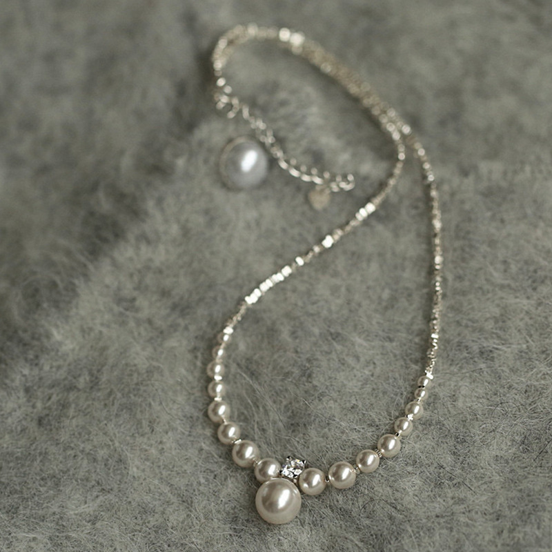 上品パール調ネックレスチェーン