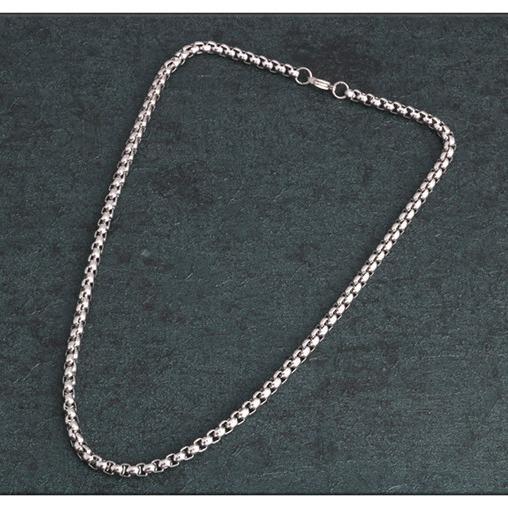 ネックレスチェーン 重厚な三層編みステンレスチェーン