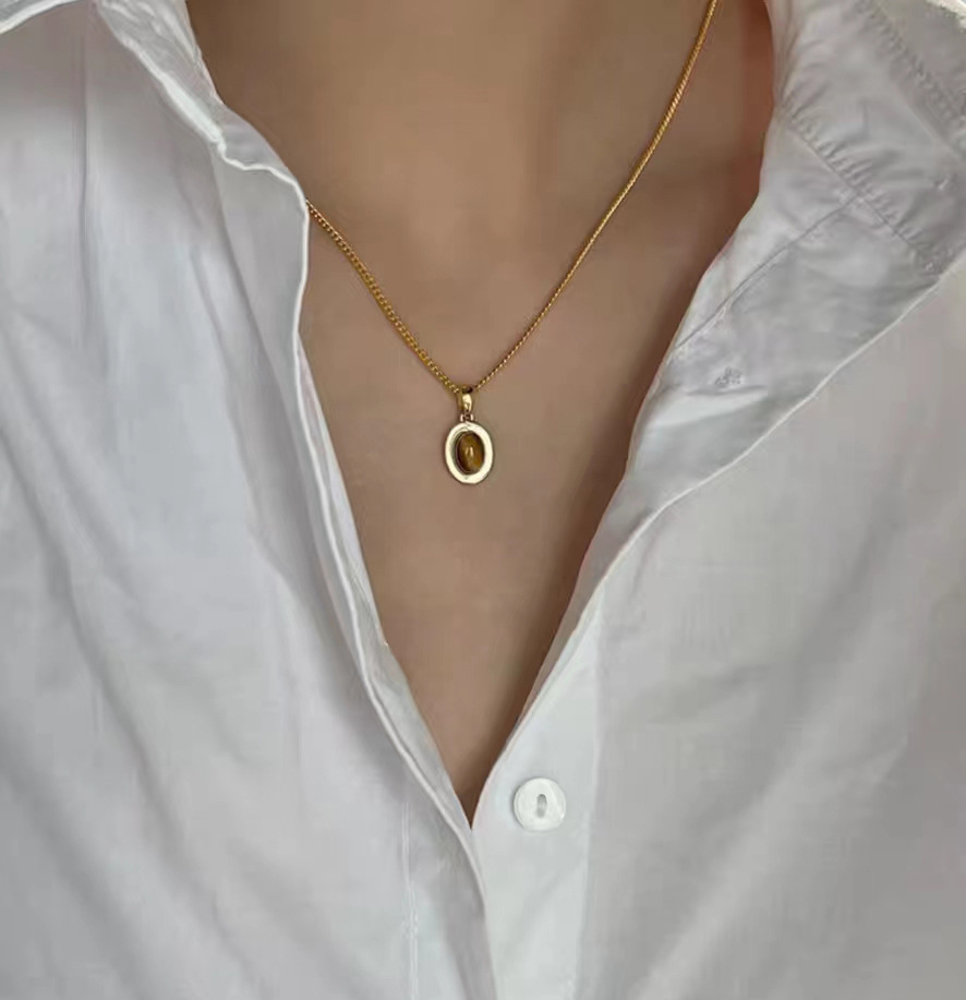 高級感レディースネックレスチェーン錆びにくい重ね付けセット