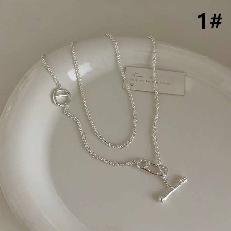 ネックレスチェーン 韓国風不規則チェーンネックレス上品レディース首飾り