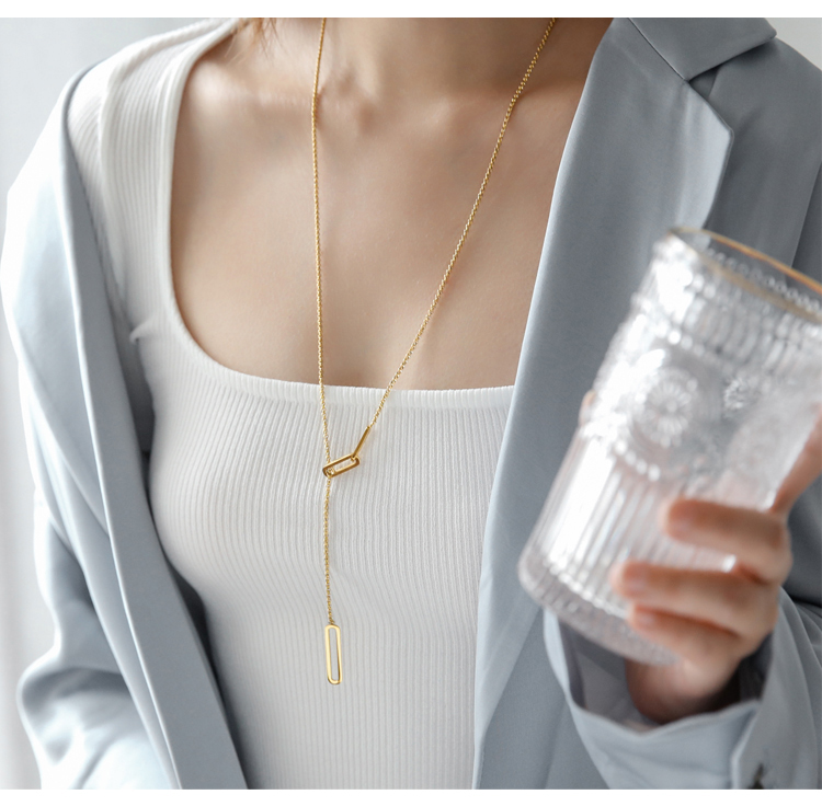 透かし彫り風デザインネックレスチェーン