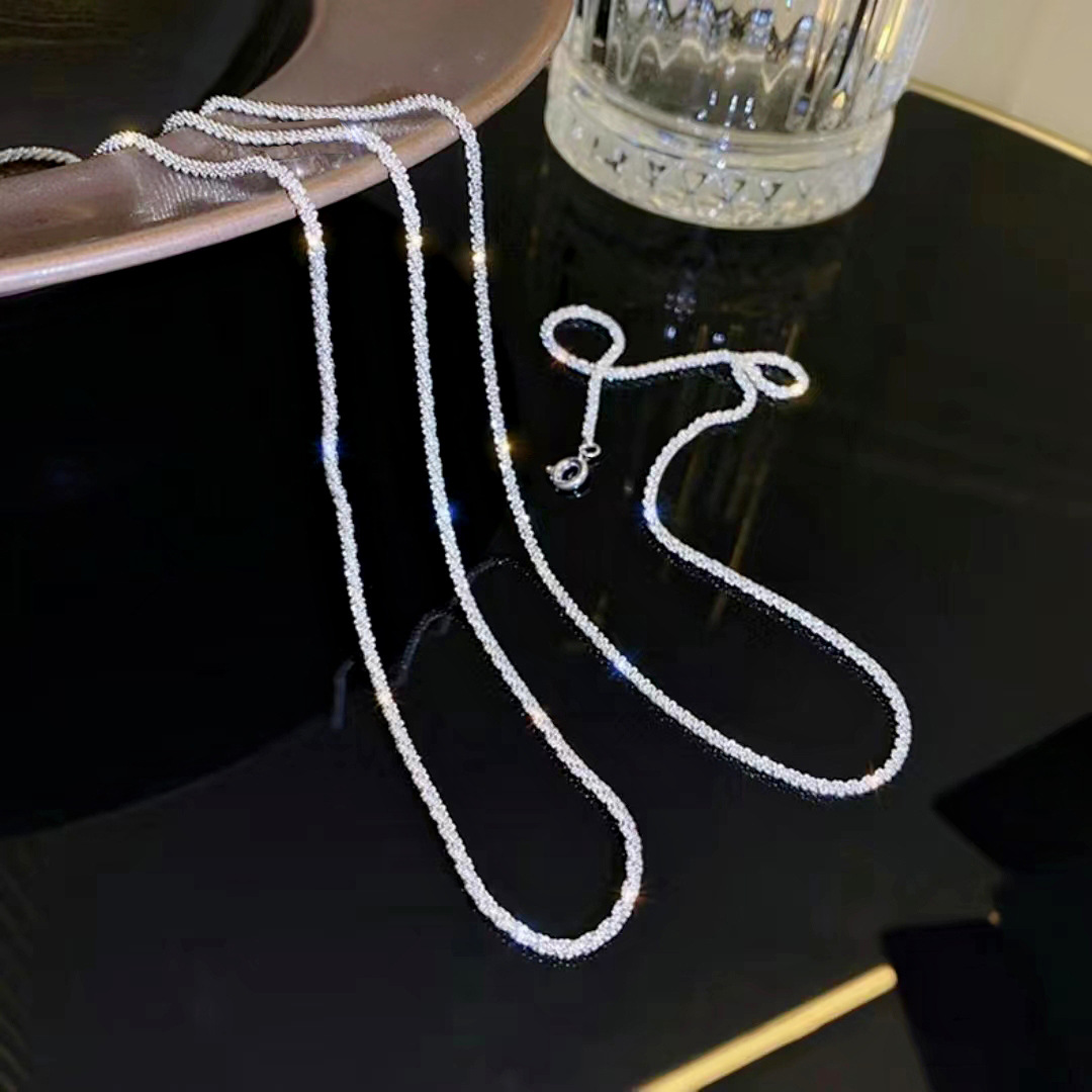 ネックレスチェーン きらめき波紋チェーン