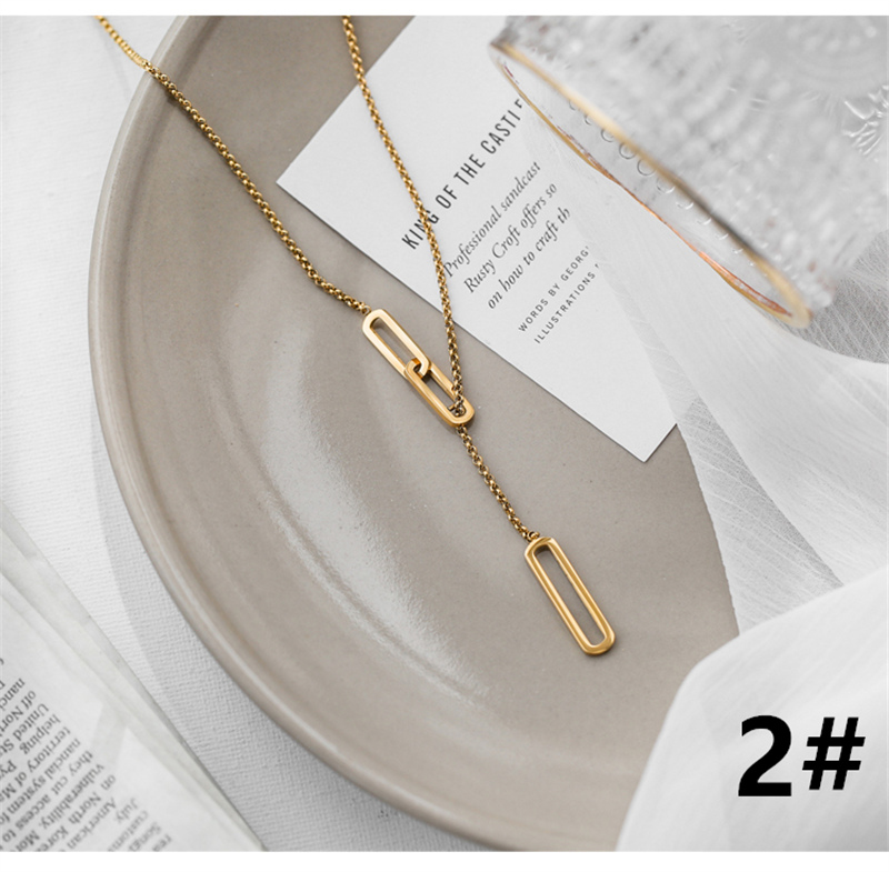 透かし彫り風デザインネックレスチェーン