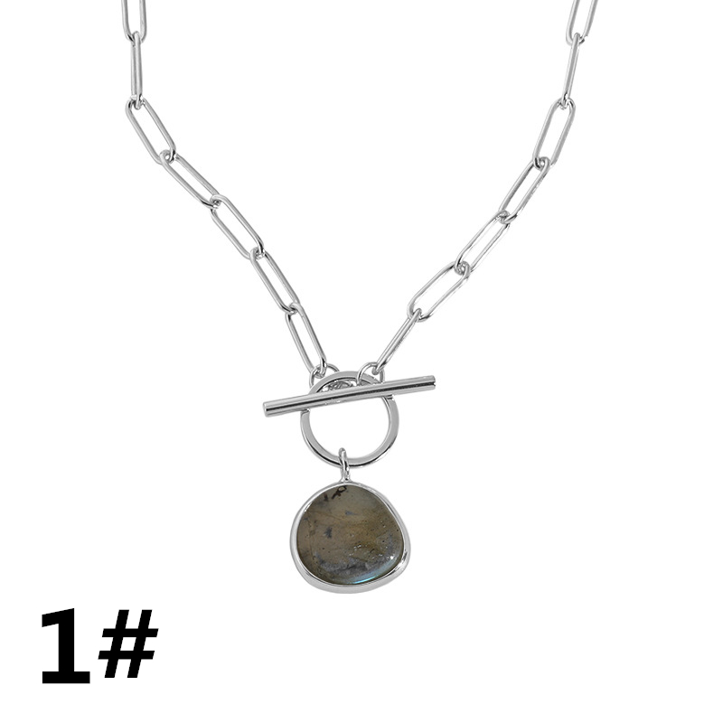 ネックレスチェーン 高級感あふれる細身チェーン ネックレス 個性的な円形チャーム付き