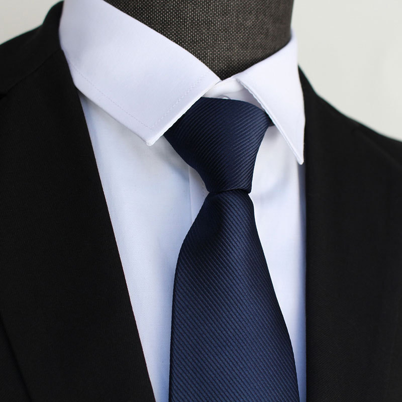 ネクタイ 斜線織り柄高級絹製ビジネスネクタイ