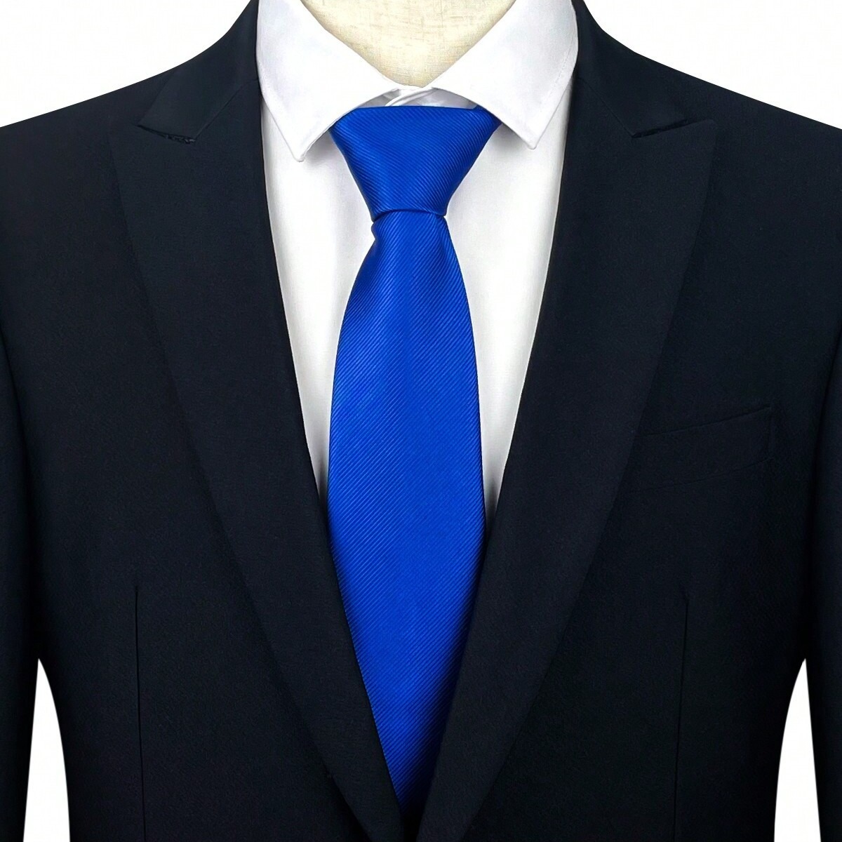 ネクタイ 高級絹織斜紋無地礼装用ネクタイ