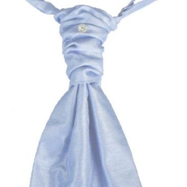 結婚式 ネクタイ 上品な光沢感が魅力の無地アスコット風ネクタイ