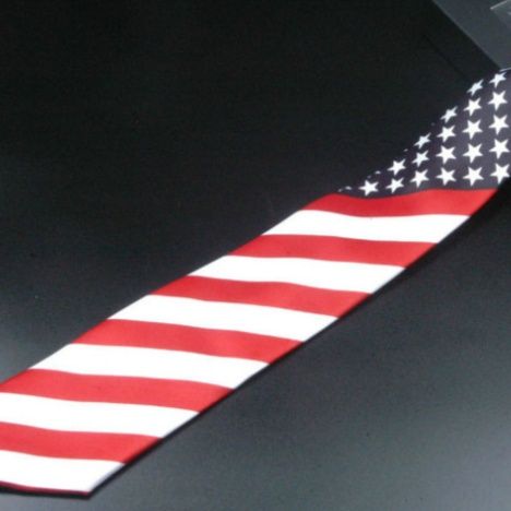 結婚式 ネクタイ 星条旗柄紳士用正装ネクタイ