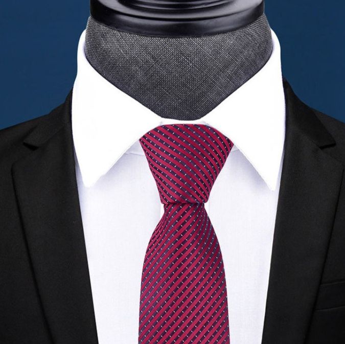 ネクタイ 斜めストライプ柄紳士用高品質絹ネクタイ