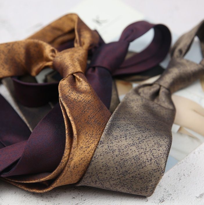 ネクタイ 上質無地調シルク風ネクタイ晴れの日六色組