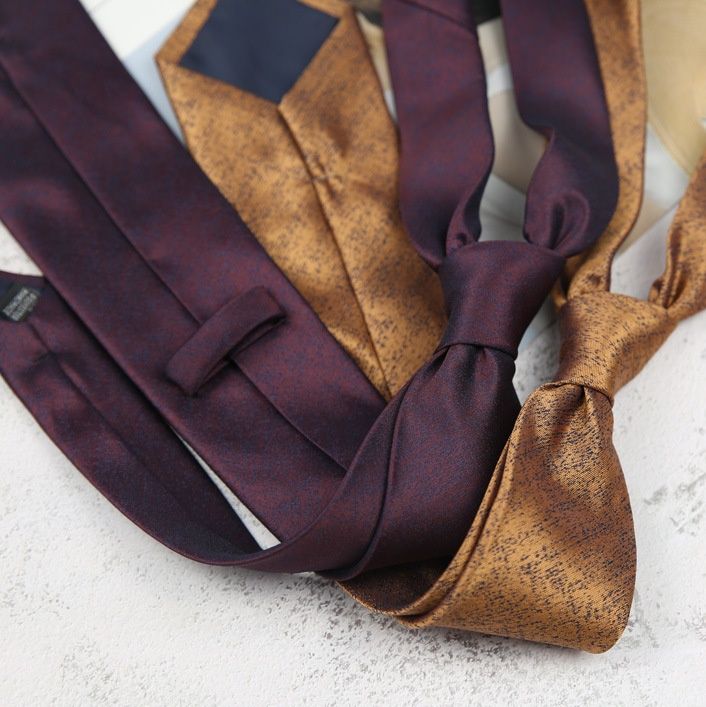 ネクタイ 上質無地調シルク風ネクタイ晴れの日六色組