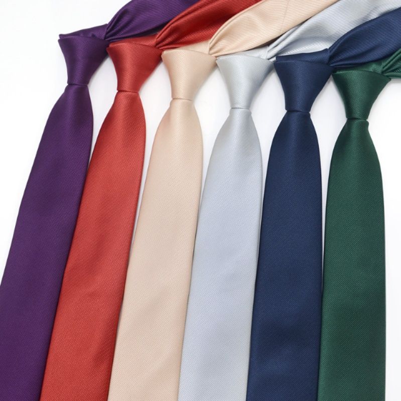 ネクタイ 斜めストライプ織り無地ネクタイ礼装用