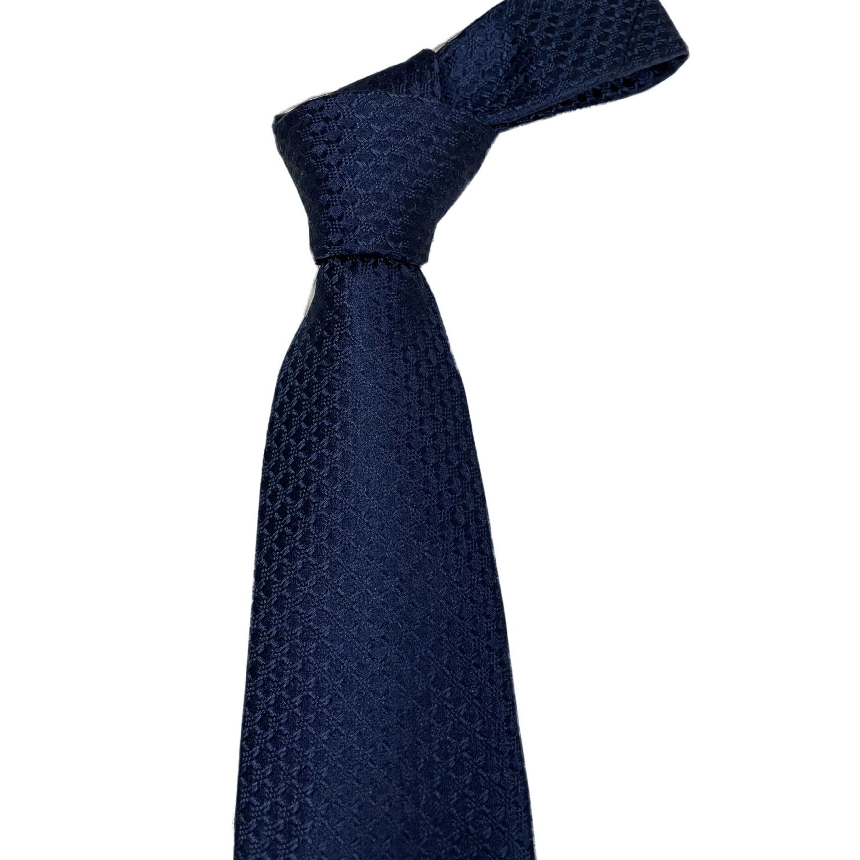 ネクタイ 斜めストライプ織り柄ナロータイ