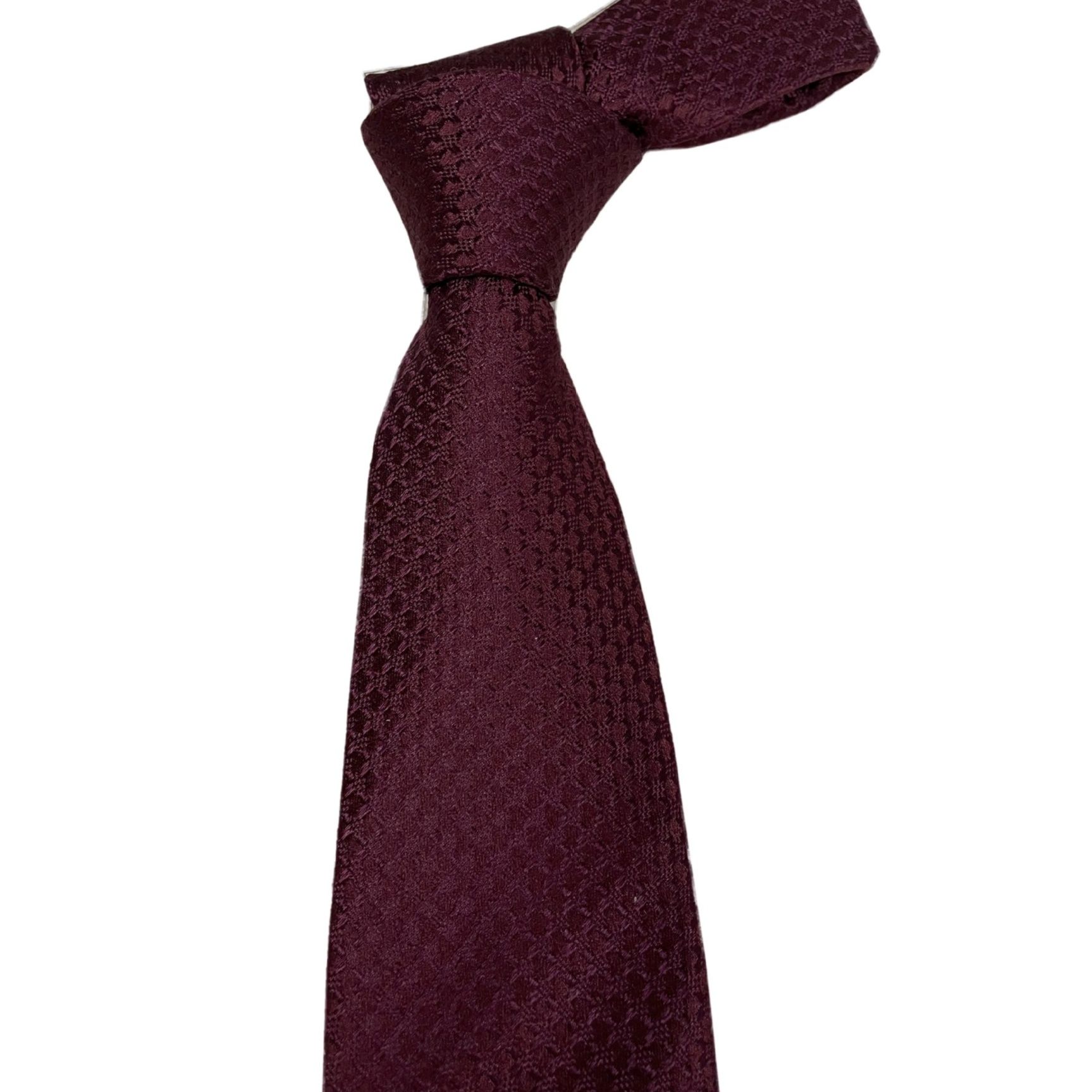 ネクタイ 斜めストライプ織り柄ナロータイ