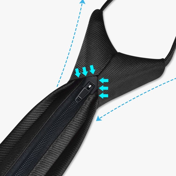 ネクタイ 就活必須ファスナー式簡単装着ネクタイ