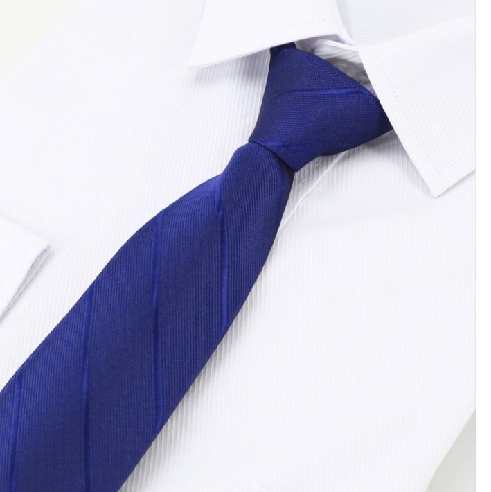 ネクタイ8センチ幅斜めストライプ柄ワンタッチネクタイ
